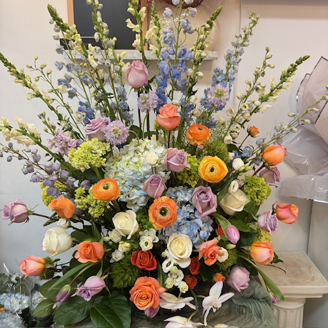 Multicolored roses