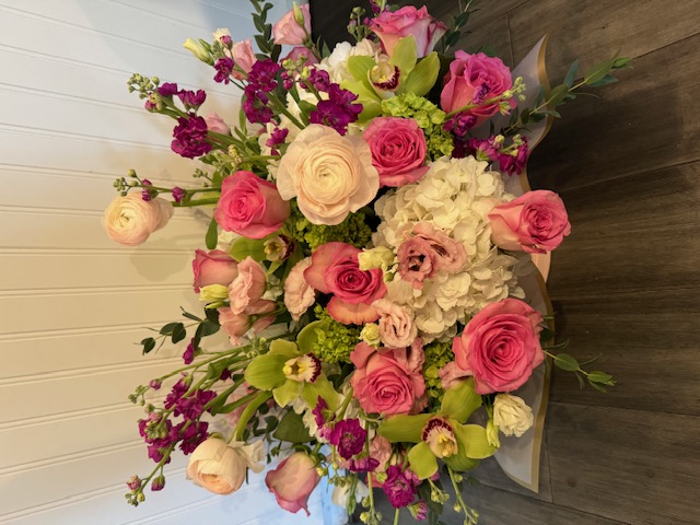 Pink and white roses