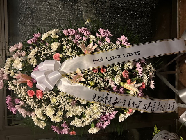White and purple flowers